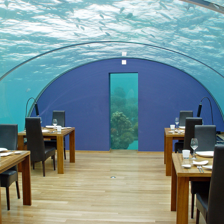 Ithaa Underwater Restaurant in Maldives