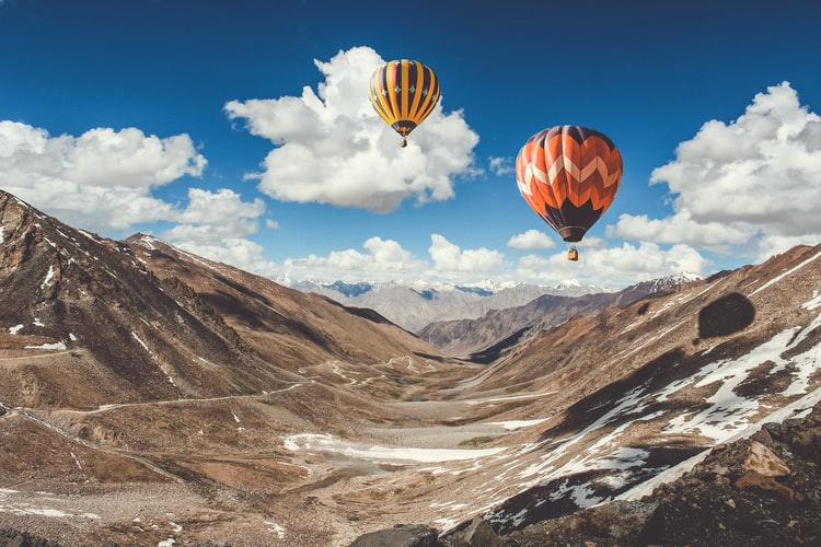 Hot air Balloons in Leh Ladakh