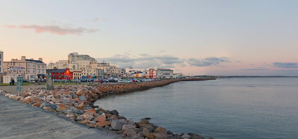 Sunset Walk Down Salthill Promenade 