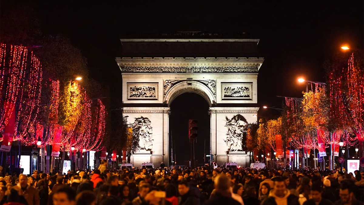 Champs-Élysées and Arc de Triomphe